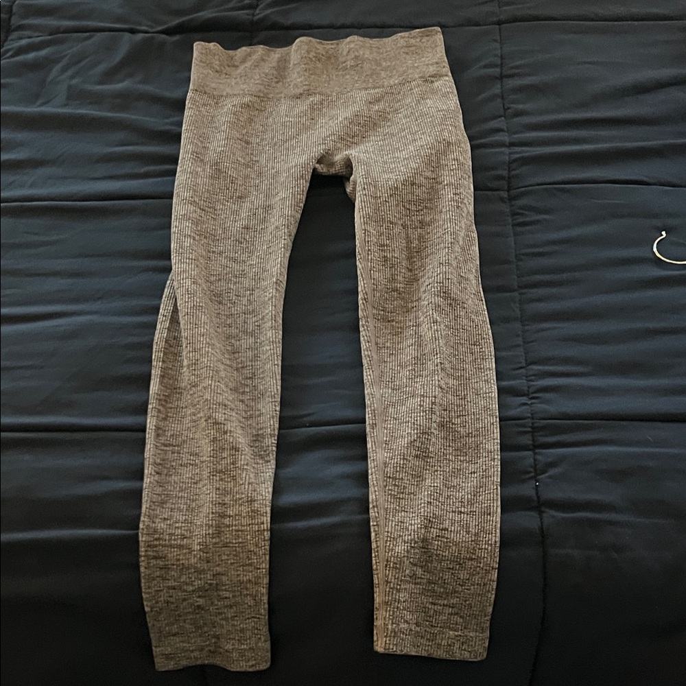 Colsie Ribbed Leggings - Gray